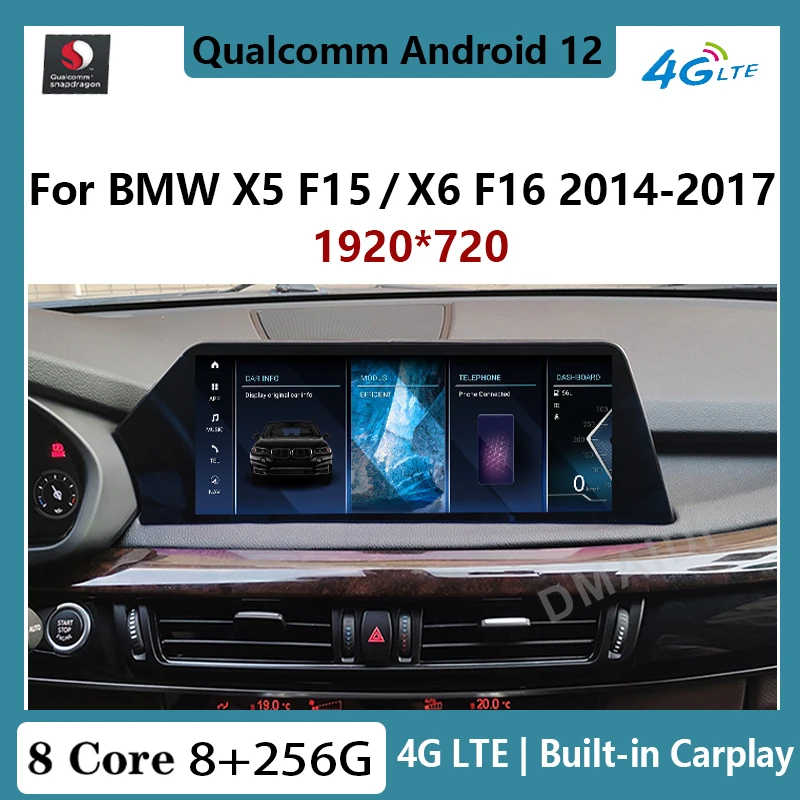 

Car Radio Android 12 12.5 Inch Multimedia Player Auto For BMW X5 E70 F15 X6 E71 F16 2007 - 2020 Carplay Stereo Touch Screen GPS