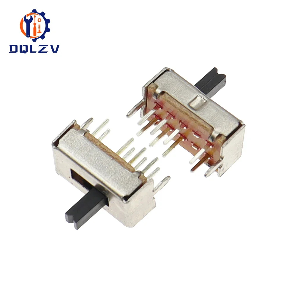 SS23D07 SS23D07VG5 8 PINS 3 Position 2P3T Toggle Switch Double Vertical Sliding Handle High 5mm