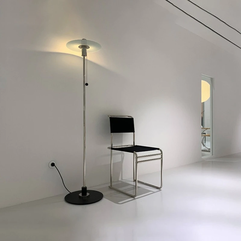 Minimalist Wrought Iron Glass Floor Lamp Bedhead Next To The Sofa in The Living Room Cloakroom Advanced Art Design Atmosph Light