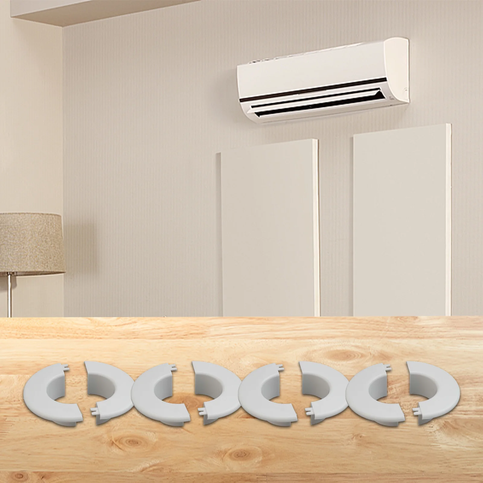 Air Conditioner Decor AC Wall Cover Home Interior White Polished Look for versatile Compatibility For Air Conditioner