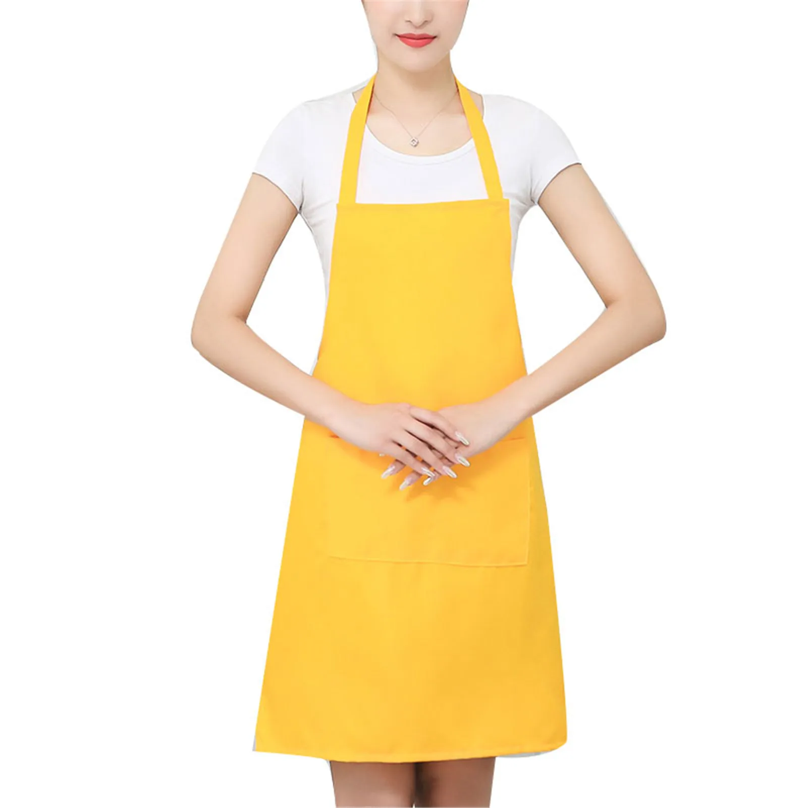 Waterproof Oil Cooking Apron Chef Aprons For Women Men Kitchen Bib Apron Idea For Dishwashing Cleaning Painting