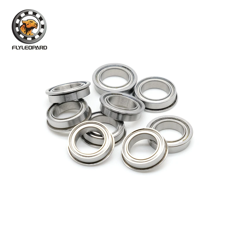 

F6700ZZ Flange Bearing 10*15*4 mm 10PCS Double Shielded Deep Groove Flanged F6700 Z ZZ Ball Bearings F6700Z F6700 Z