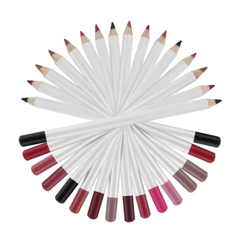 Private Label 25-Color Lip Liner Custom Logo Pigment Long Lasting Waterproof Non-fade Velvet Matte Makeup Wholesale Cruelty Free