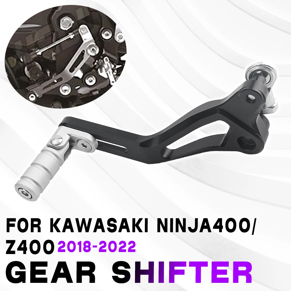 رافعة تروس الدراجة النارية لـ KAWASAKI Ninja400 Z400 2018 2019 2020 2021 2022 رافعة قابض قابلة للتعديل رافعة تحول قضيب شيفتر سريع