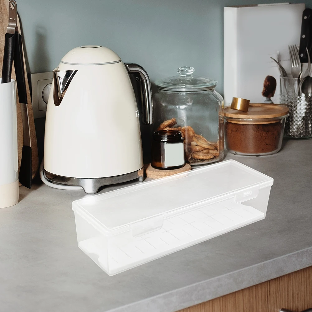 

2Pcs Bread Storage Box Leakproof Kitchen Fresh Container Fridge Food Holder Vegetable Fruit Keeper Sealing Food Boxes