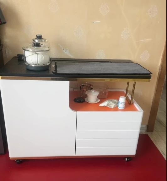 Simple Kung Fu Table Multi-functional Living Room Balcony, Small Tea Cart Table Household Movable Tea Table  Столик На Колесах