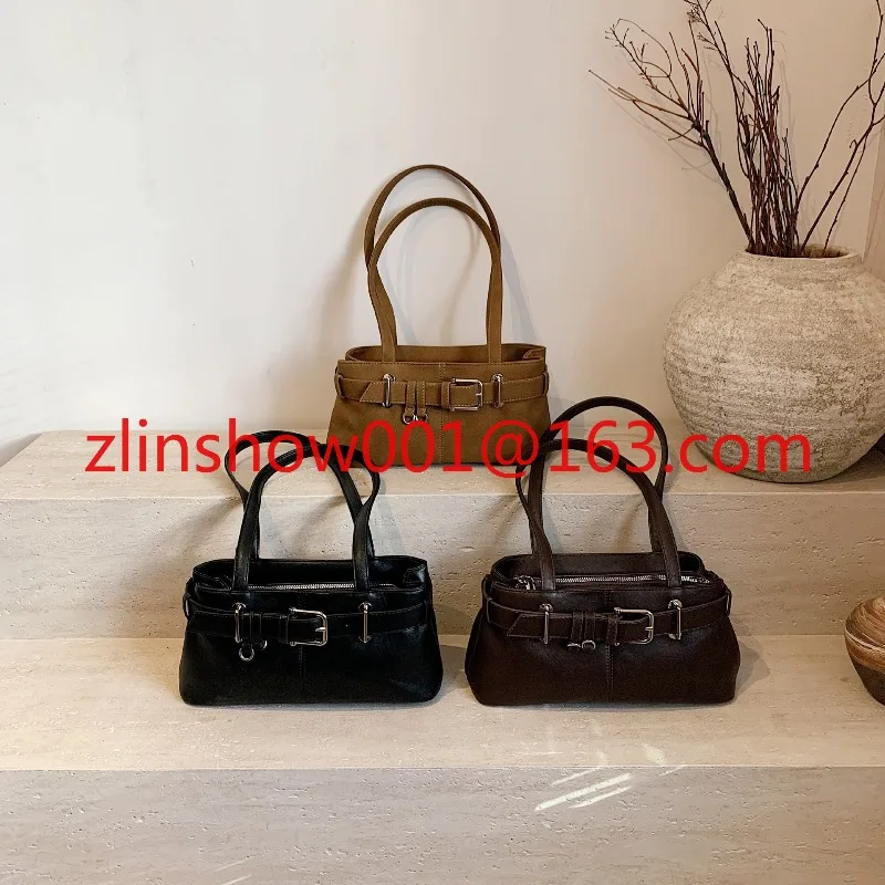 حقيبة حمل ذات ملمس قديم، وإبزيم حزام كاجوال متعدد الاستخدامات، وحقيبة كتف، وتصميم متخصص، وحقيبة سفر أوروبية وأمريكية