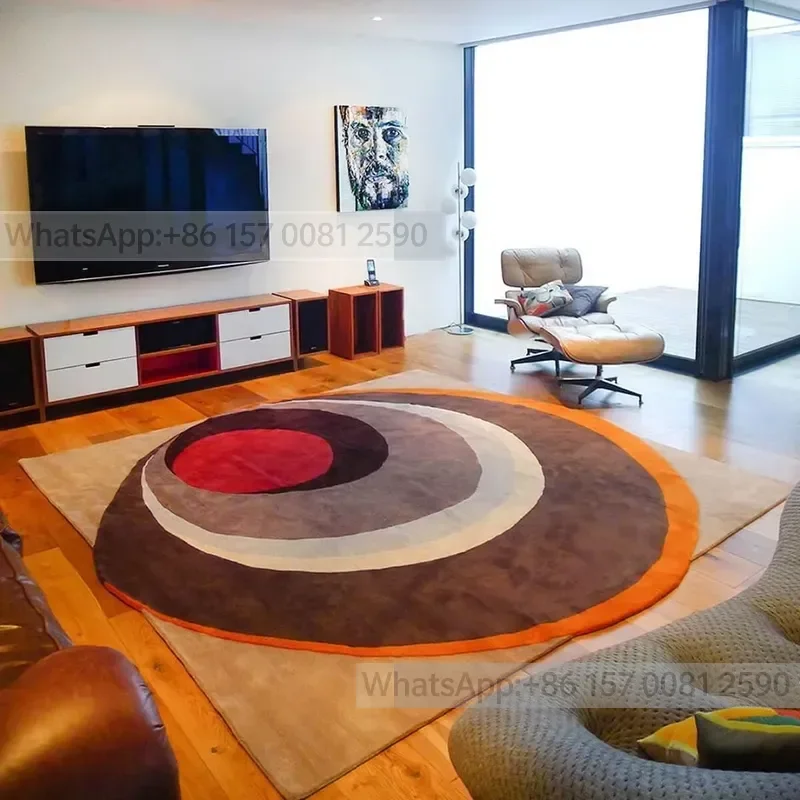 Chinese High Pile Nordic Hand Tufted Handmade Rug Wool Acrylic for Living Room