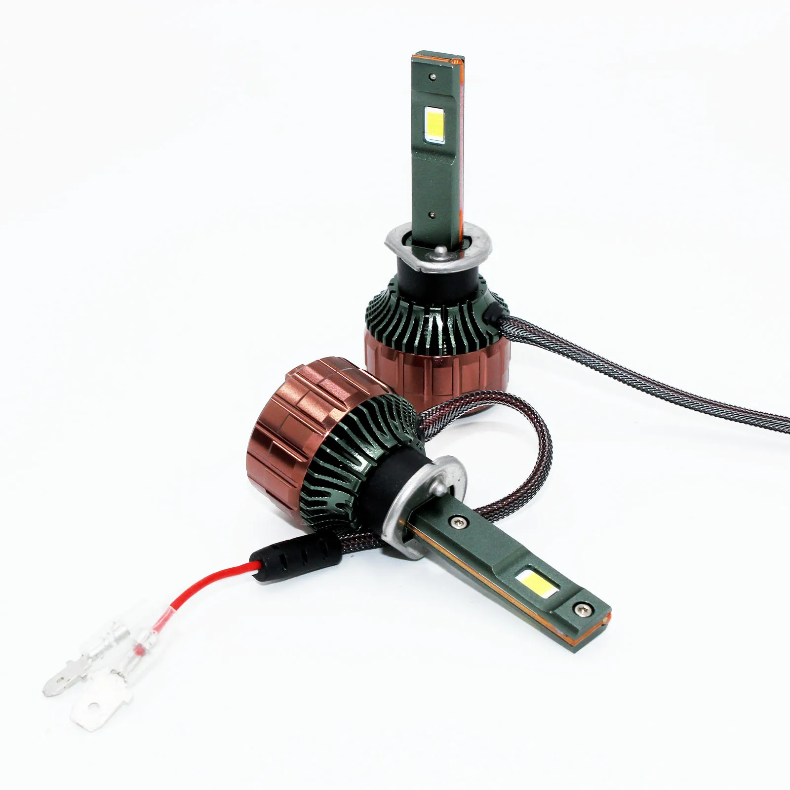 2x H1 150 واط LED المصابيح الأمامية تحويل عدة عالية منخفضة شعاع السوبر مشرق 6000 كيلو الأبيض السيارات LED مصباح عالية الطاقة الضباب الخفيف