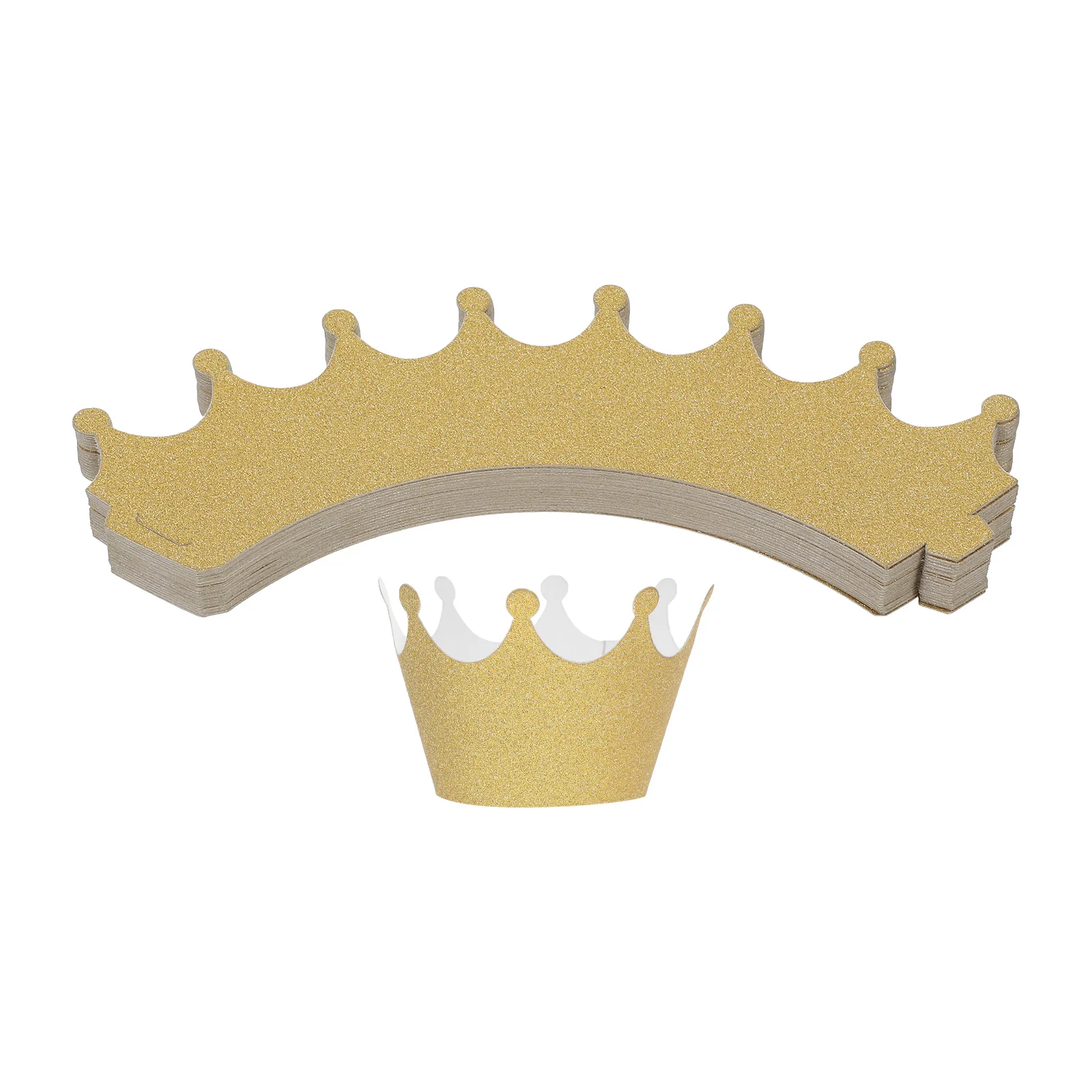 

36Pcs Glitter Crown Cupcake Paper Liners Elegant Golden Wrappers Wedding Birthday Party Baking Muffin Cups Cupcake Sleeves