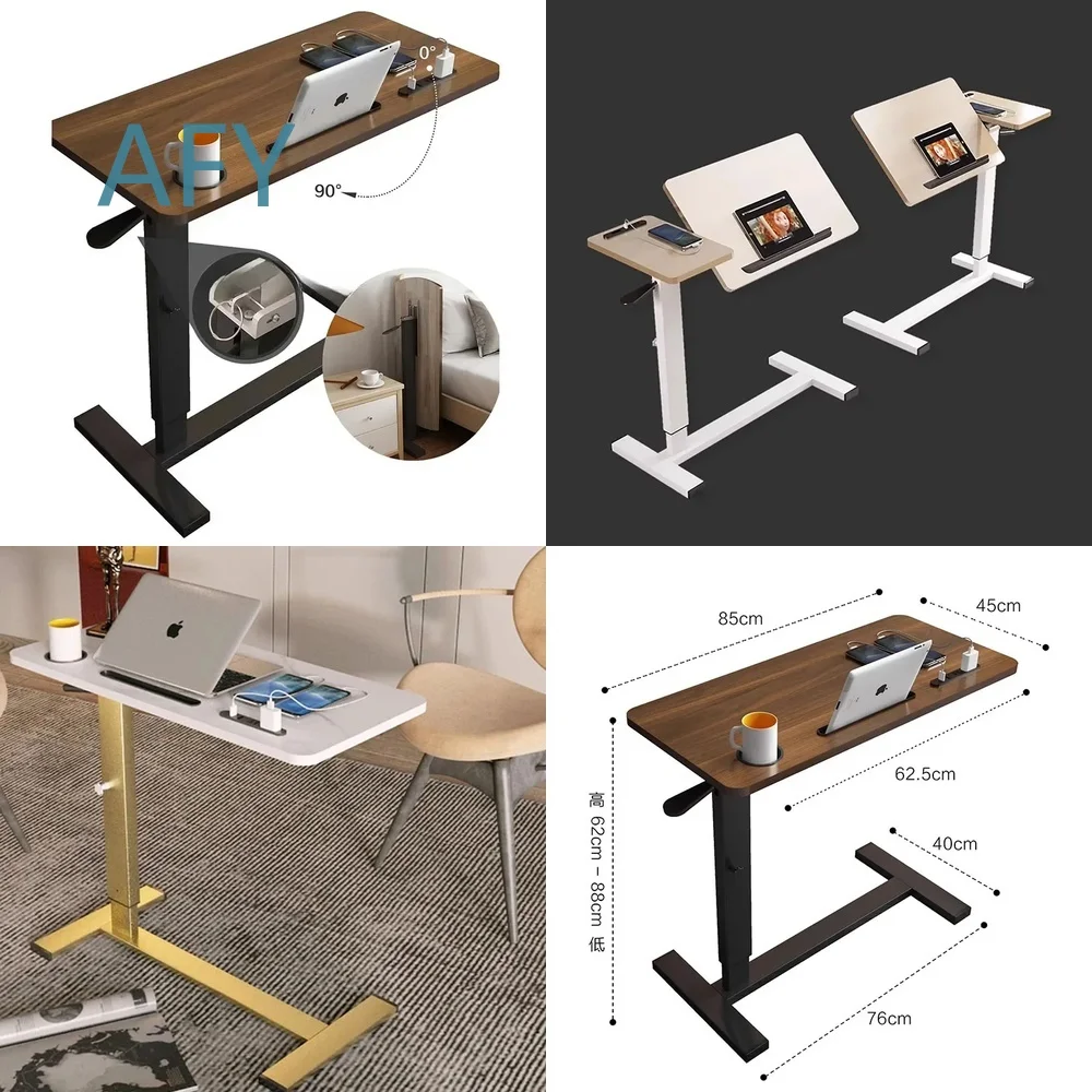 Premium Adjustable Height Folding Desk for Home Office Study Bedroom Workspace Ergonomic Computer Table Bedside Movable