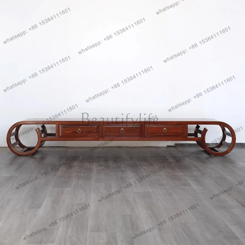 Chinese Vintage Tv Stand Mid Century Simple Classic Unique Tv Stand Rustic Premium Muebles De Salón Tv Unit Furniture