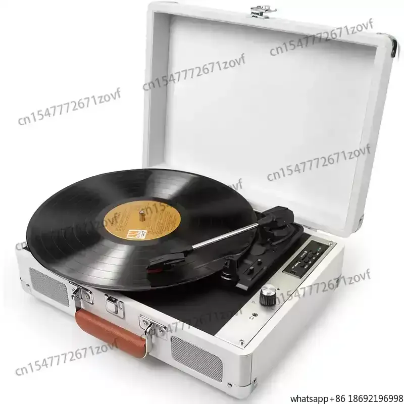 Retro Vinyl Record Electromechanical Turntable  Phonograph  Living Room Decoration  Antique Stereo Home Use Ruby Stylus