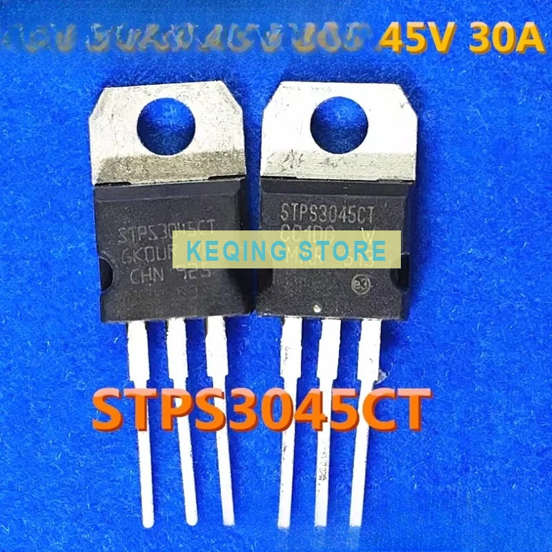10PCS Used+Not NEW+Send after Measure Schottky rectifier diode STPS30L45CT MBR3045CT STPS3045CT