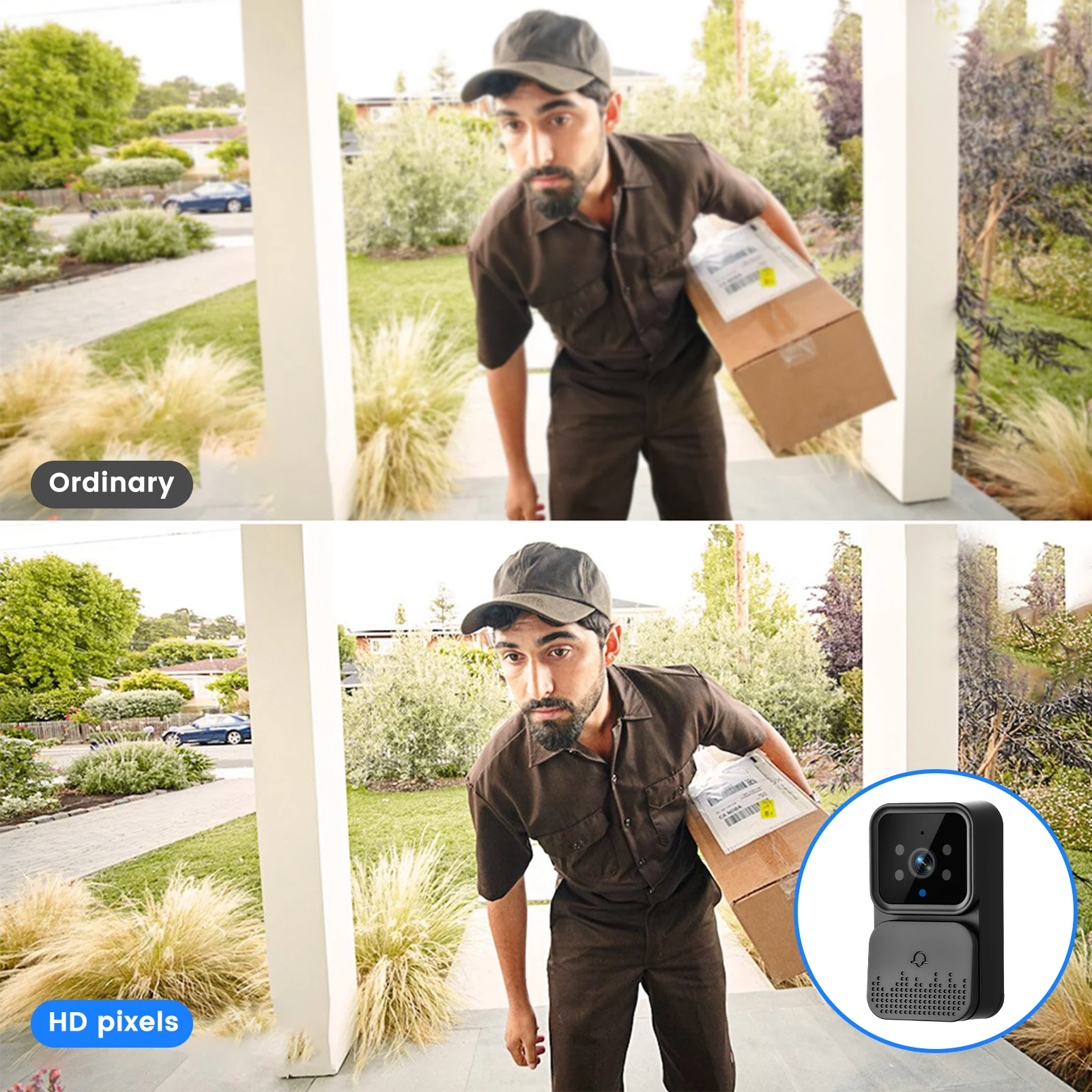 Podofo 4.3 ''جرس الباب ثقب الباب للرؤية الليلية 2-Way فيديو 640*480 شاشة IPS اللاسلكية كاميرا مراقبة الباب دعم 4G الاتصال الداخلي