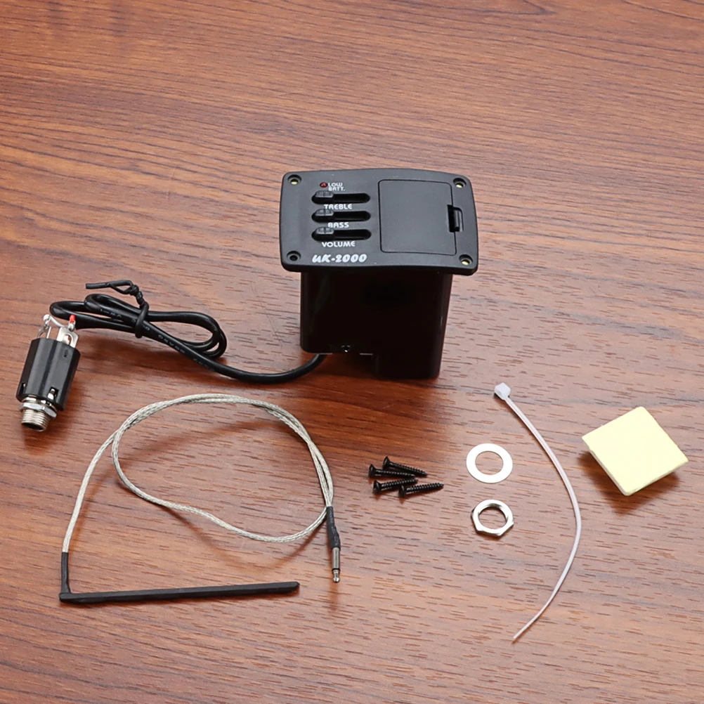 

Guitar Pickups Preamp Acoustic Instrument Equalizer Ukulele Plastic Accessory Sound for