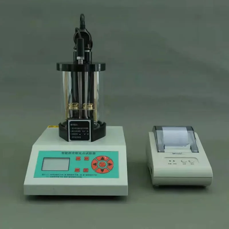 Testador de ponto de amaciamento de asfalto eletrônico automático exclusivo, material de latão de alta precisão, 220v, medição de laboratório de calor padrão astm