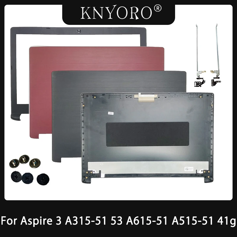 Imagem -01 - Laptop Lcd Tampa Traseira Moldura Dobradiças para Acer Aspire A51551 A515-51g A51541g A31533 A315-51 A315-53 A615-51g N17c4 Tampa Novo laptop lcd tampa traseira moldura dobradicas para acer aspire a51551 a515 51g a51541g a31533 a315 51 a315 53 a615 51g n17c4 tampa novo 01