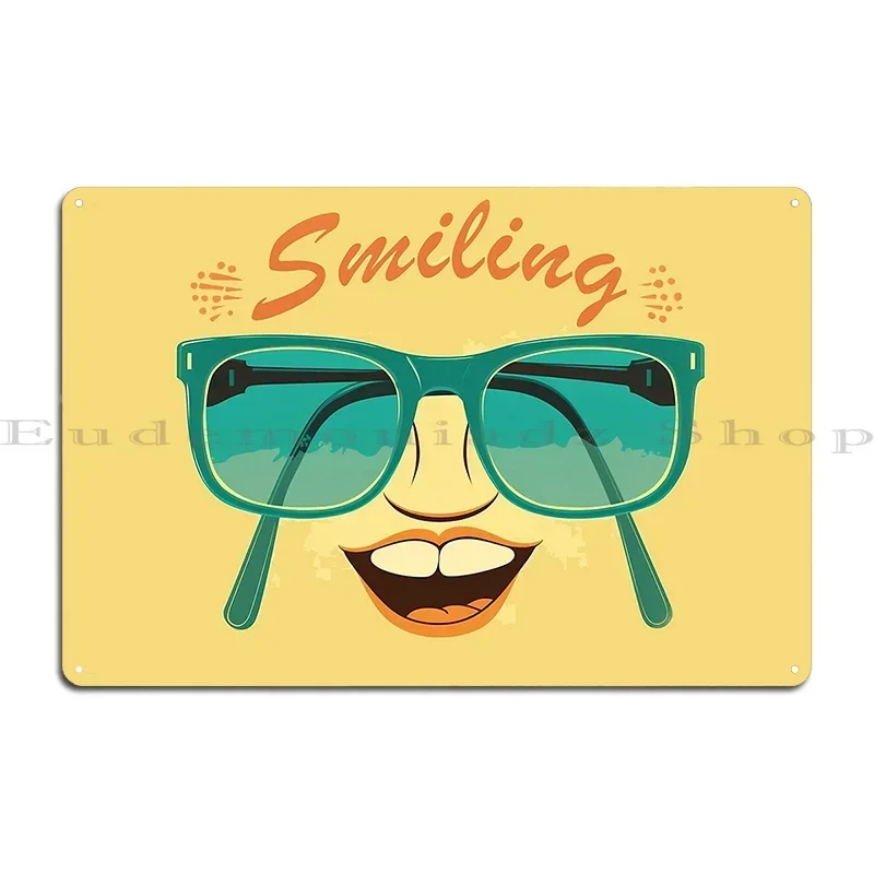 Spring Must Have Fresh Green Glasses To Make You Look More Stylish And Cool Metal Sign Customized Decoration Wall Cave
