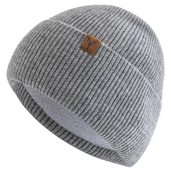 New Unisex Winter Hat Fleece Lined Warm Cap Stylish Soft Beanie Hat For Men Women Outdoor Ski Sports Knitted Hat