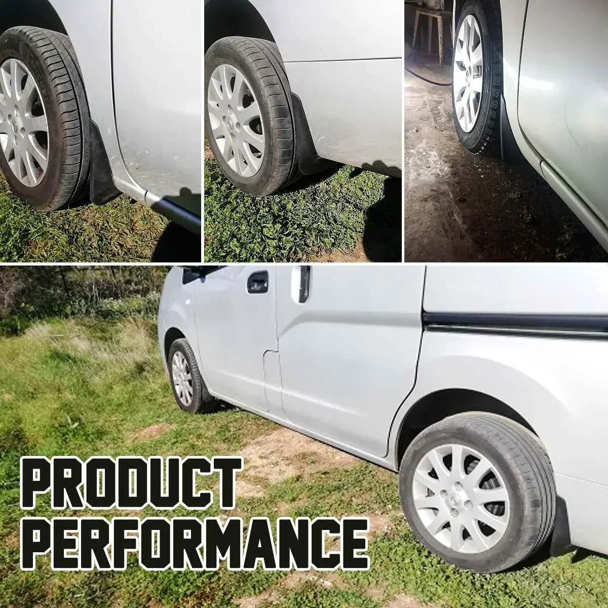 4pcs Set Front and Rear Mudguards Soft plastic Flexible Mud Flaps Guards for Nissan NV200 Vanette Evalia 2010-2019 2018 Body Kit