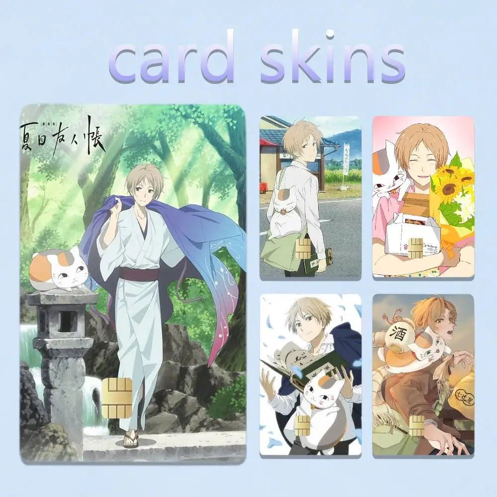 Natsume Book of Friends 4pcs 1Set Film Skin for Debit Credit Bank Visa Card Decal Cover