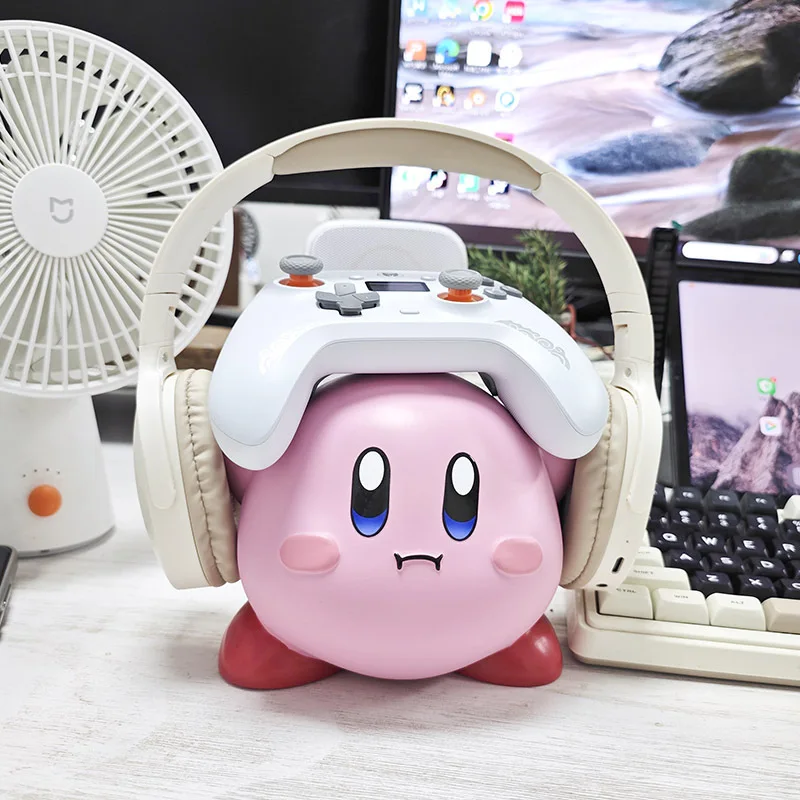 

Kirby Cute Headphone Stand Figure - Desk Ornament, Trendy Anime Collectible for Fans