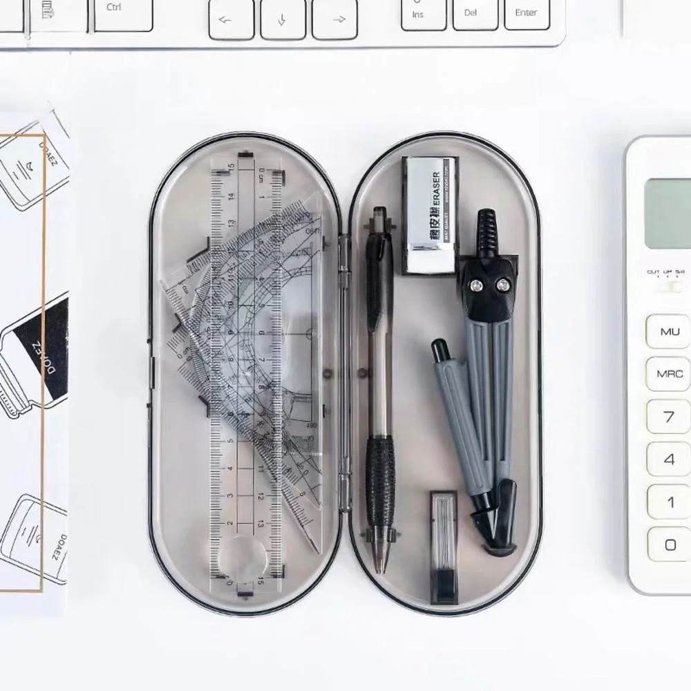 Geometry Tools Practical Compass Set Math Tools Compact Ruler Set For Teachers Homework Students