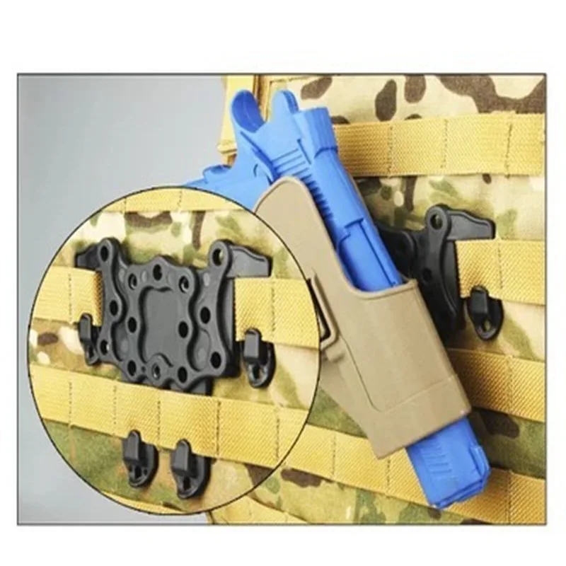 Molle Adapter Speed Clip Platform Airsoft Glock 17 M92 Holster Rail Case Mount Hunting Holster Adapter Gun Accessories