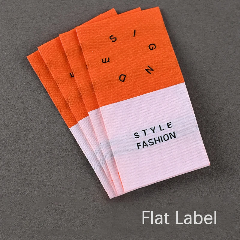 Custom Woven Labels High Density Computerized Sew on Garment Tags for Clothing Side Decoration