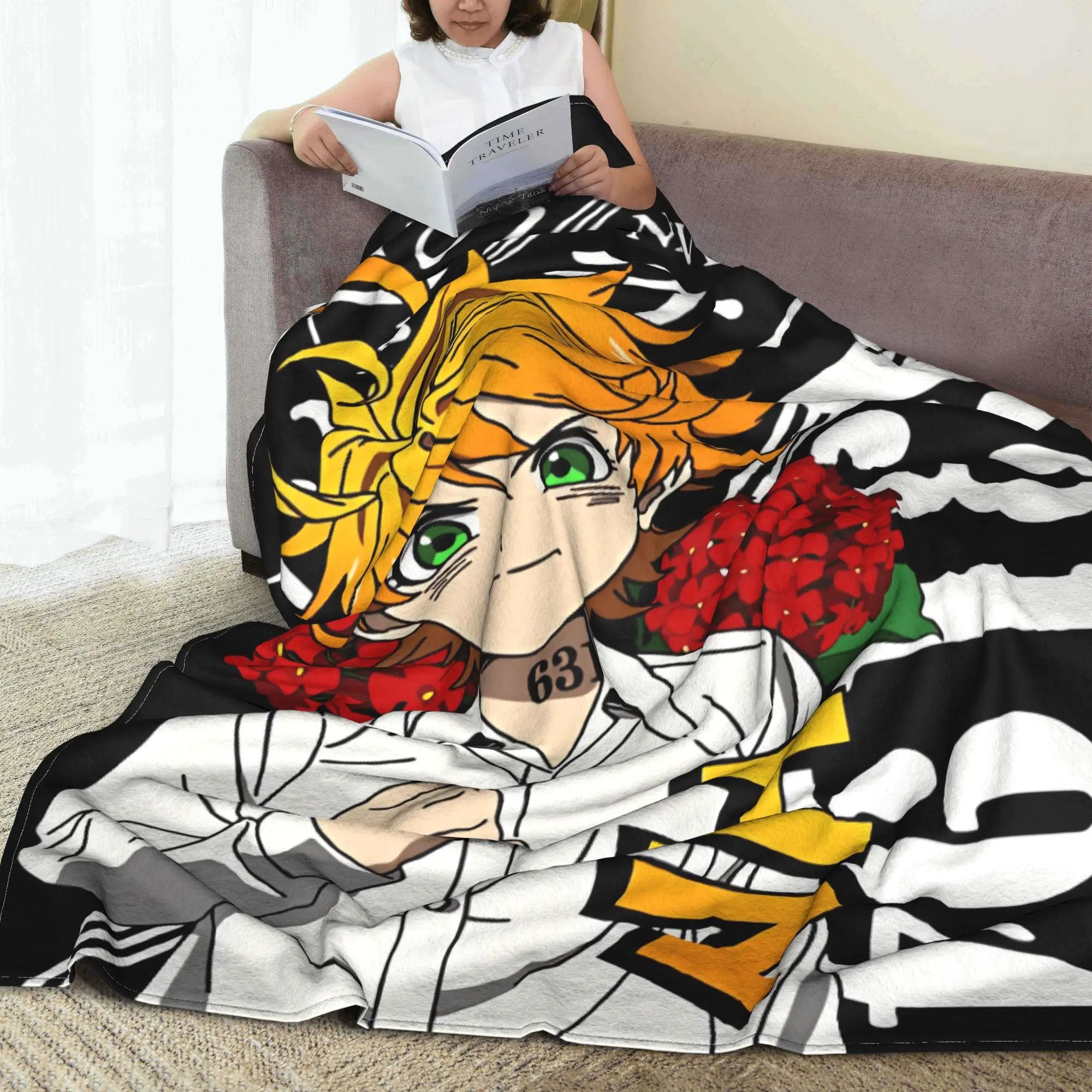 وعد نيفرلاند الفانيلا بطانية الشتاء إيما لينة رمي بطانية لصبي فتاة في الهواء الطلق مضحك المفرش أريكة غطاء سرير