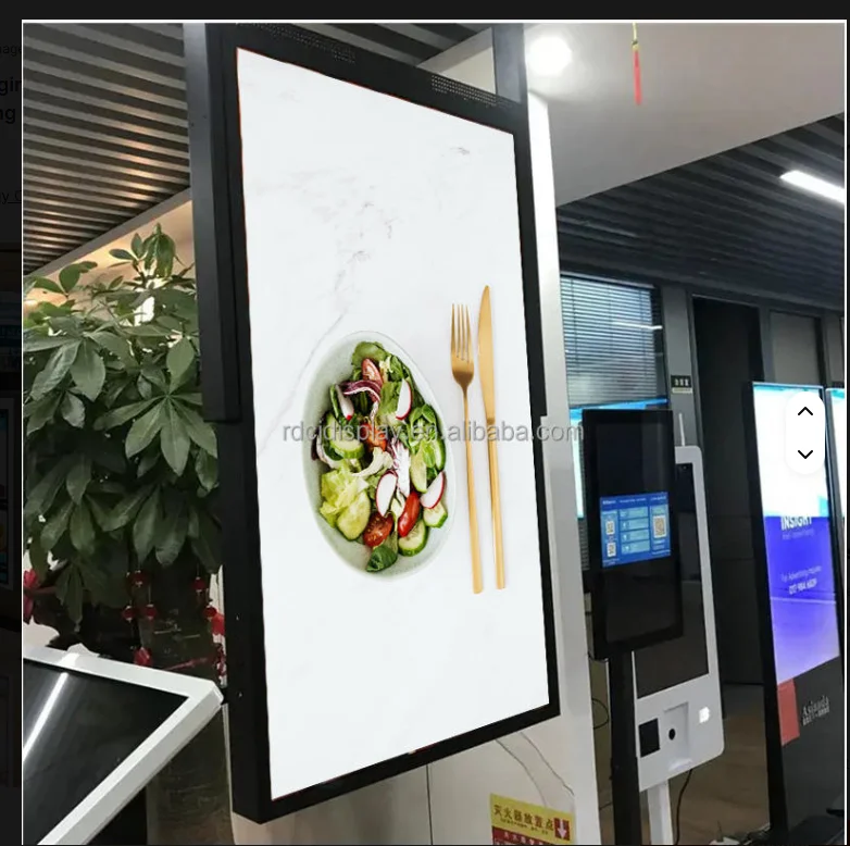 43-Inch Dual-Sided Window Hanging Advertising Machine High-Definition Vertical LCD Display Thin Double Screen Ceiling Hanging