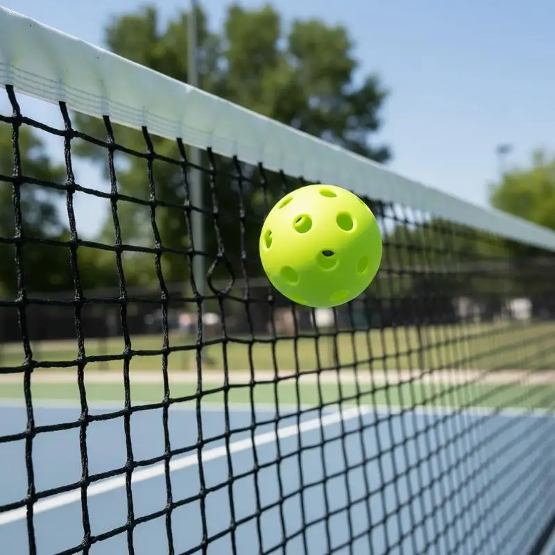 High Strength Pickleball Balls 74MM 40 Uniform Holes Outdoor Sports for School Clubs and Team Activities