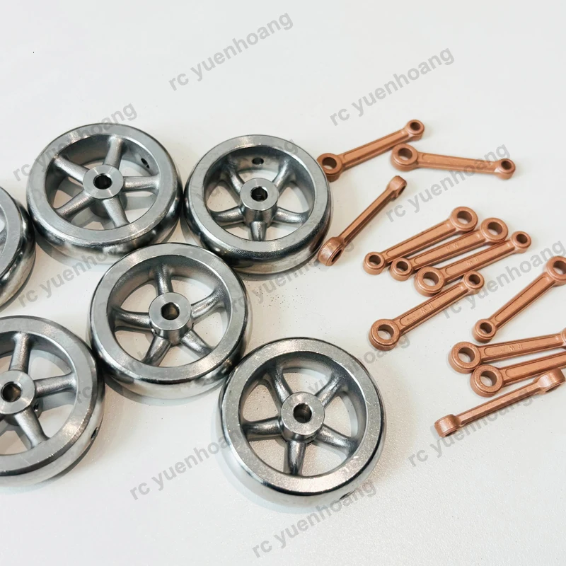 1PCS For Reciprocating Steam Engine Model Metal Flywheel Outer Dia 38.8mm Inner Dia 4mm Counterweight Wheel Gyroscope Flywheel