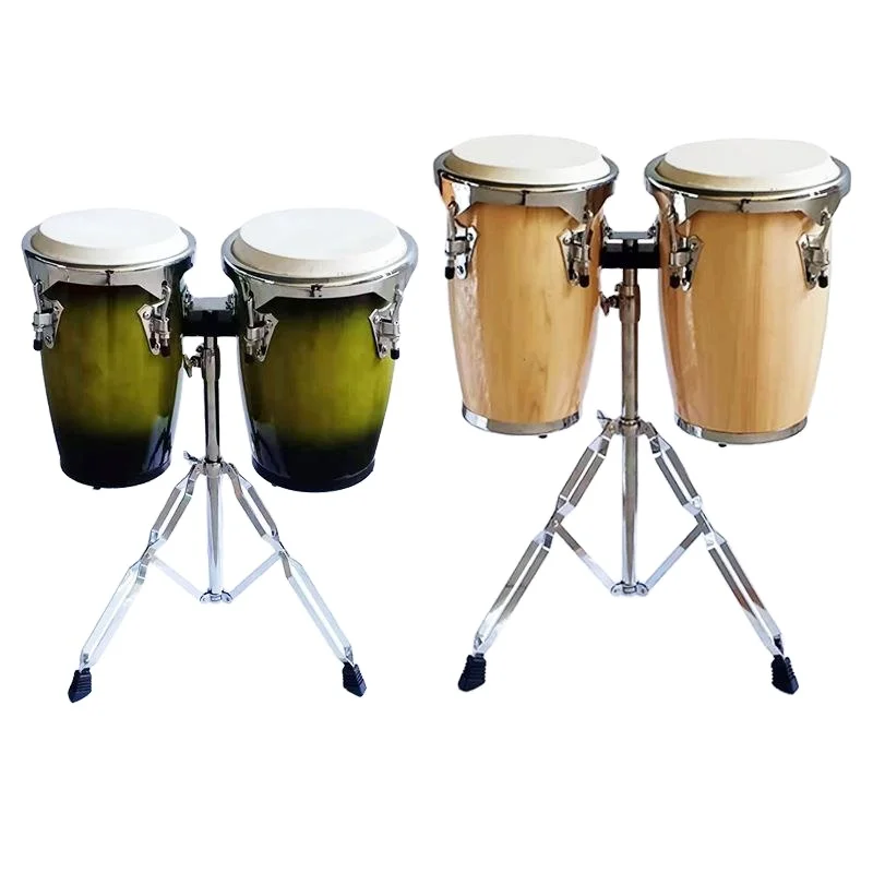 Percussion Drums, Latin Drums, Cowhide Tambourines, 10 