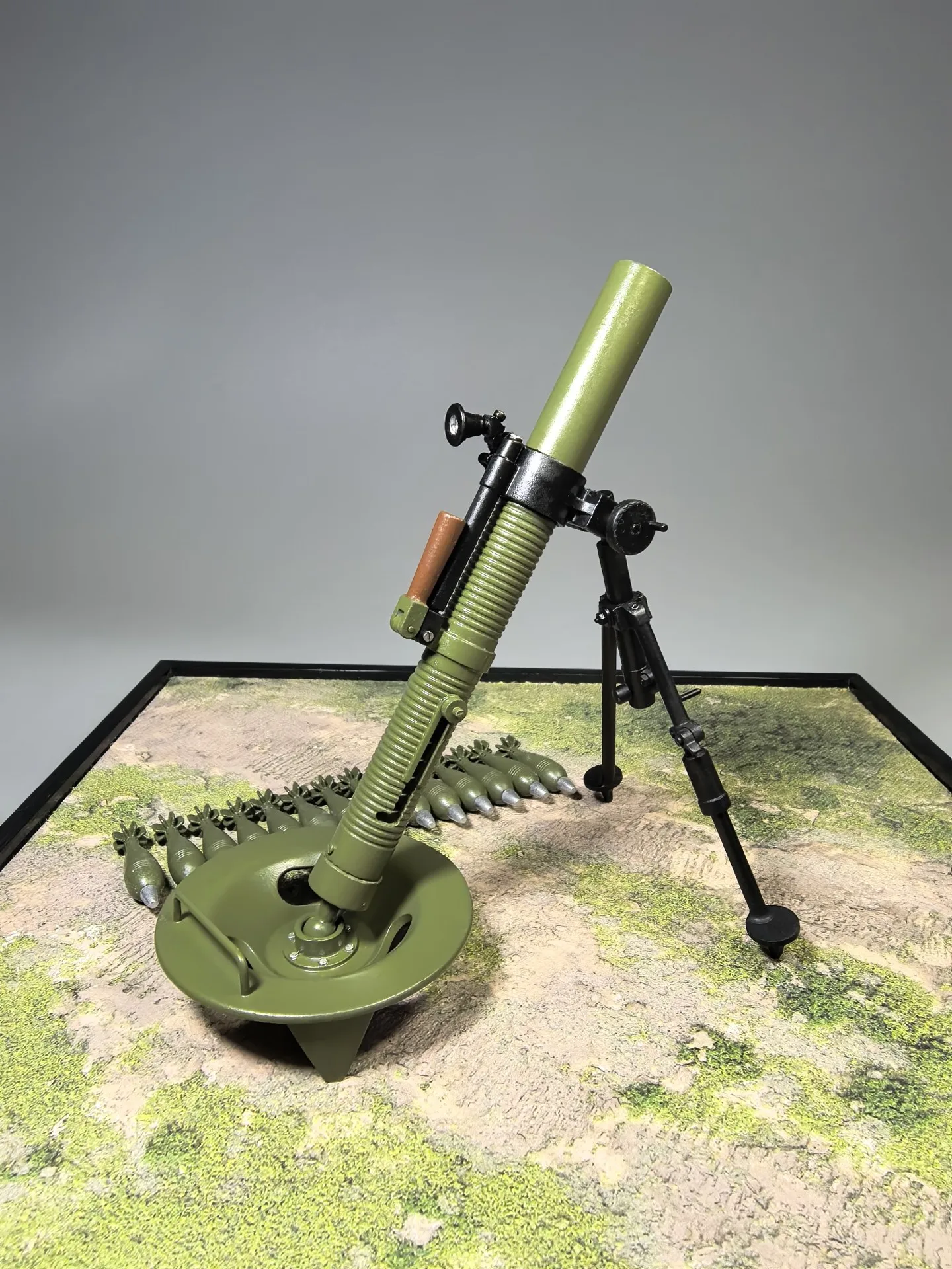 1/6 3D Printed PLA Type 89 60mm Mortar Miniature Model for Collectors Desk Decoration & Action Figures