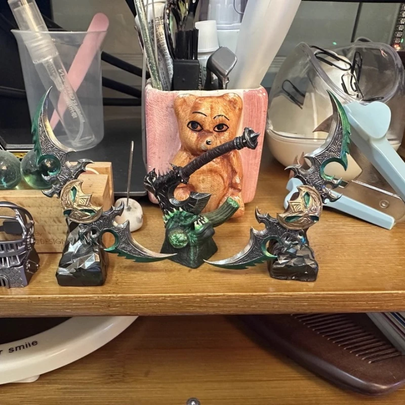 

LOBO Anime Keycaps World of Warcraft Warglaive of Azzinoth Egg Knife Lllidan Custom Keycaps for Mechanical Keyboard Caps PC Gift