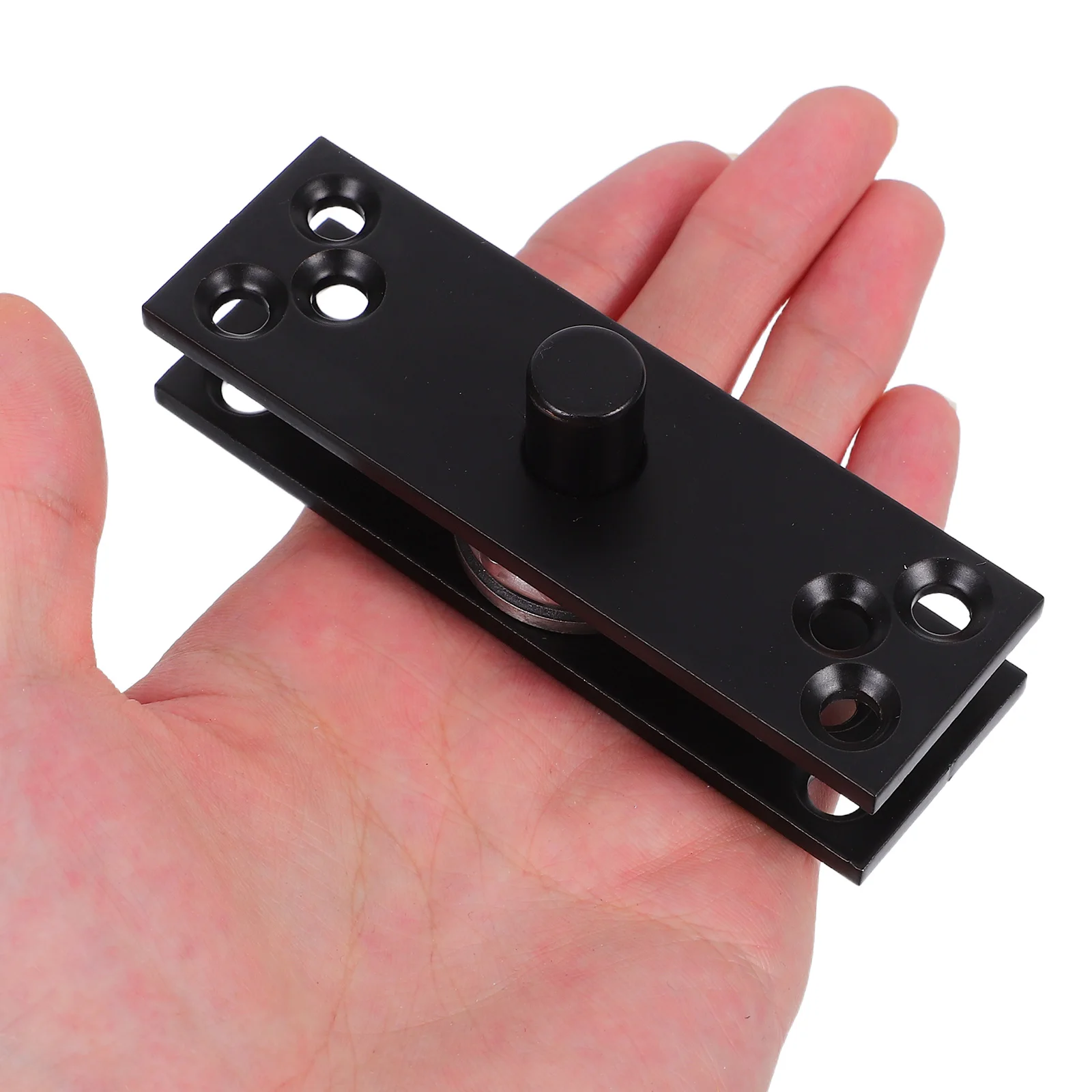 

Heavy Duty Hidden Hinge Stainless Steel Rotation Cabinet Door Hinges Invisible Pivot Hardware 360 Degree Adjustable Bookcase