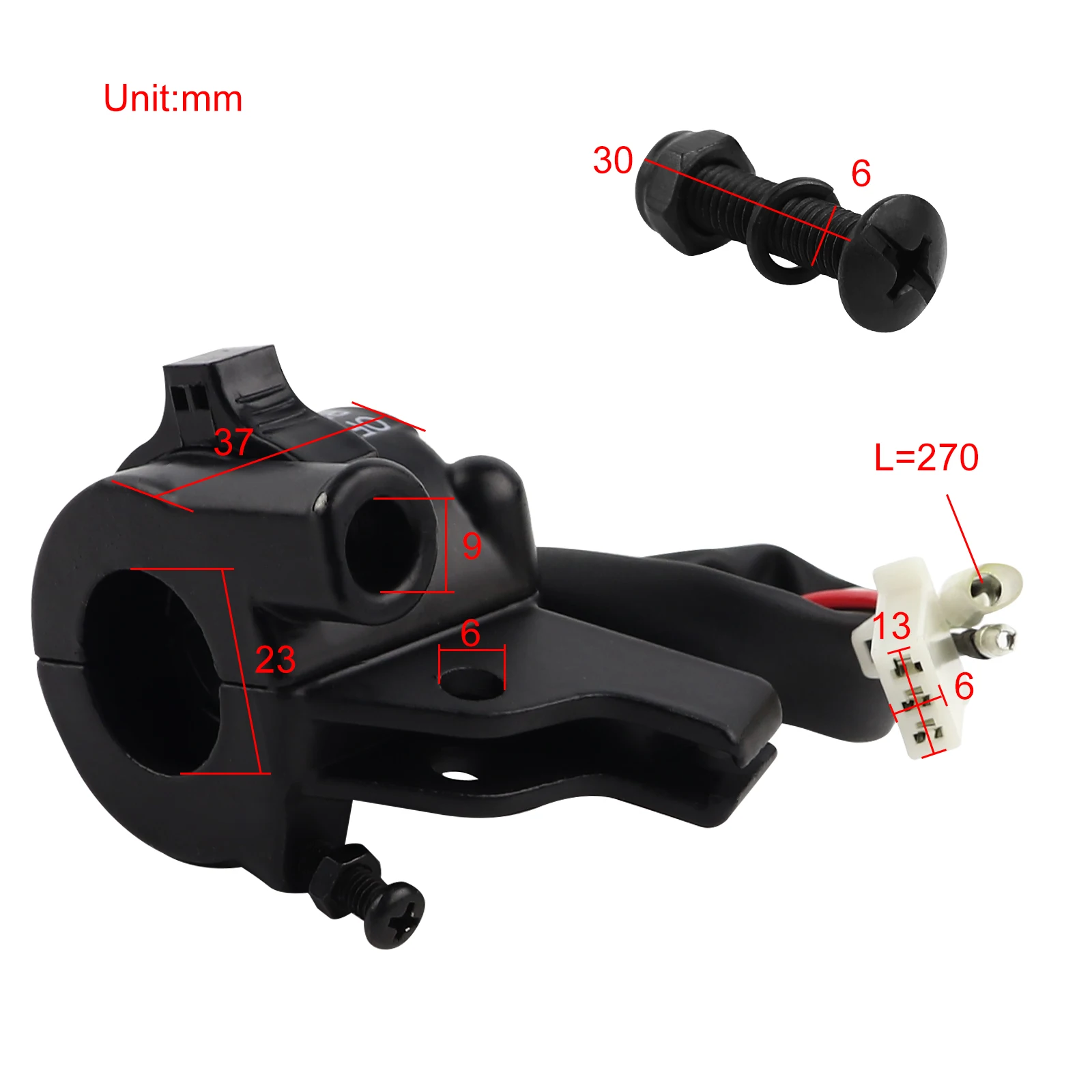 Universal Throttle Housing Switch Brake Lever Handlebar Switch for Yamaha PW 50 PW50  PY50 PeeWee Y-Zinger JS50PY MIni Dirt Bike