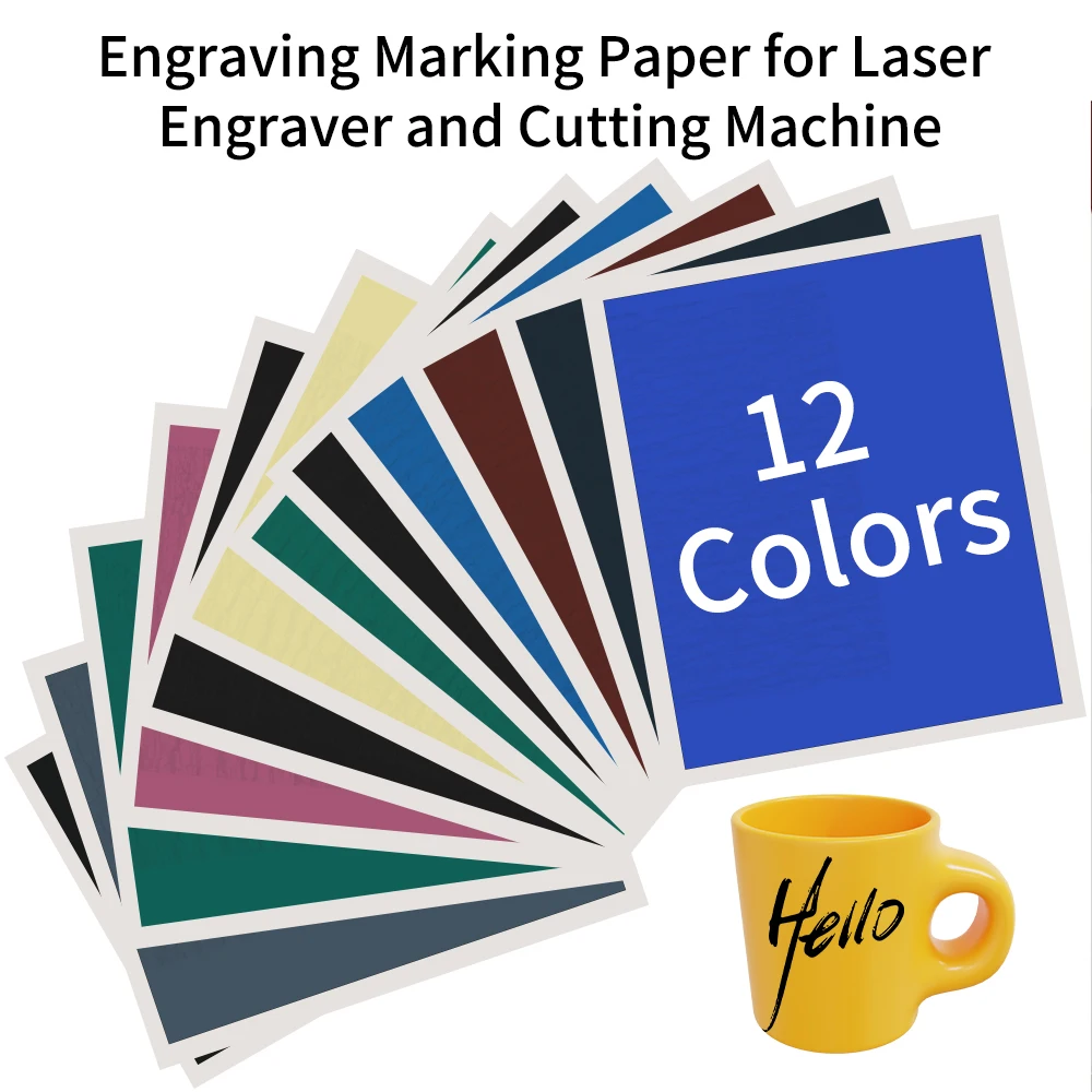 1PCS Engraving Marking Paper for Laser Engraver and Cutting Machine More Color DIY Materials For Laser Engraver