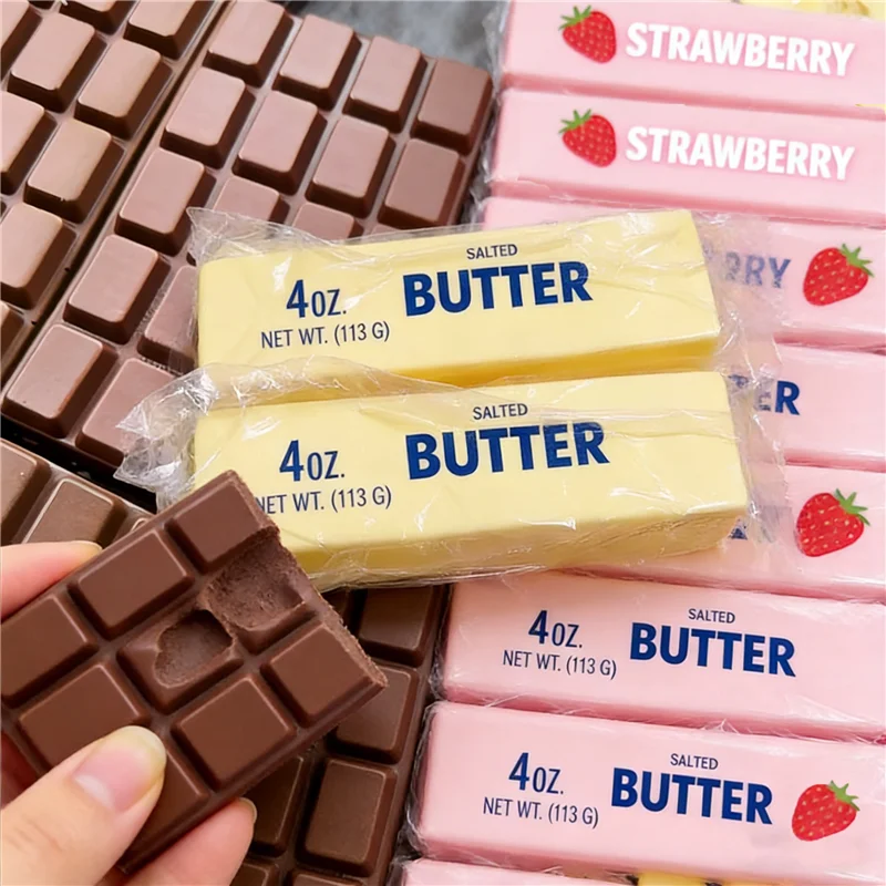 Juguete Sensorial Antiestrés de Mantequilla en Barra, de Levantamiento Lento, Realista, Pegajoso, Suave, con Aroma a Comida Falsa, Regalo