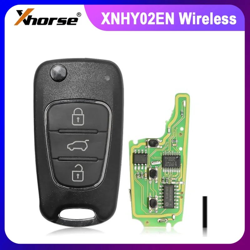 Xhorse Wireless Remote Key 3 Buttons for KIA Hyundai Flip Type XNHY02EN