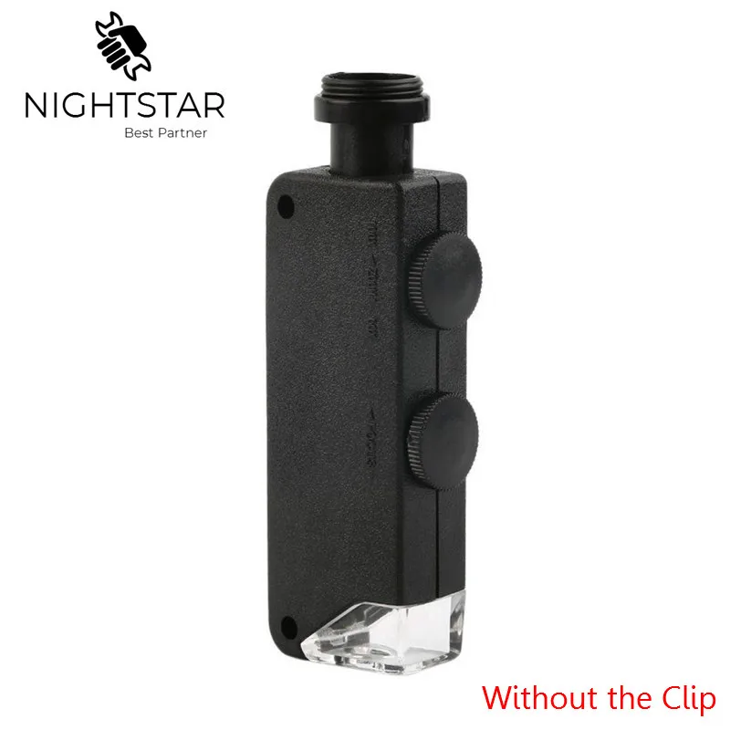 60X-100X Optical Zoom Mobile Phone LED Microscope Lens Optional Universal Clamp /With or Without Clip Handle Microscope