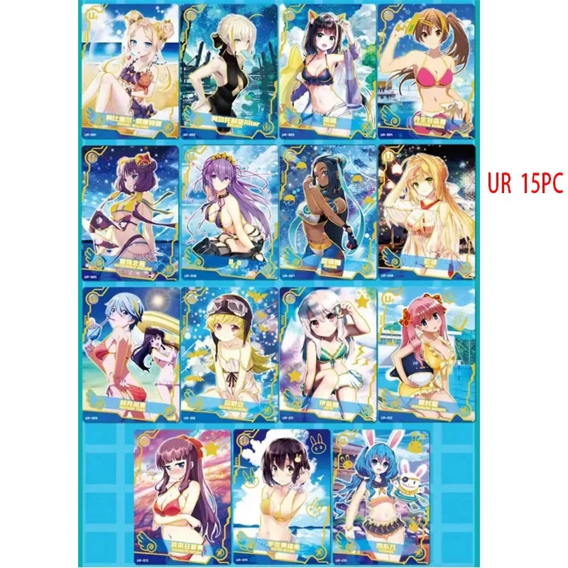 여자 파티 여신 이야기 애니메이션 홀로그램 플래시 카드 ACG 소년 게임 장난감 크리스마스 생일 선물 SLR SSP SP UR PR SSR