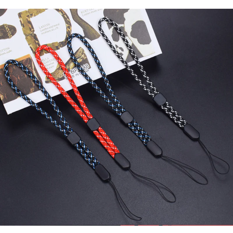 Red Blue Adjustable Mobile phone Strap Wrist Lanyard For iPhone Samsung HUAWEI XIAOMI USB Flash Drives Keys Keychains Camera Key