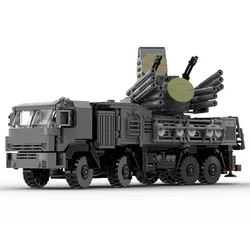 1845PCS WW2 Military MOC PANTSIR S2 SA-22 air defense system Model DIY creative ideas high-tech ChildToy Gift Armored Car Blocks