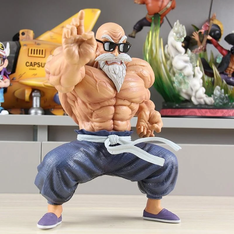 Anime Dragon Ball Figure GK Master Roshi Action Figurine Kame Sennin Pose PVC Doll Desktop Model Ornament Collectible Toy Gift