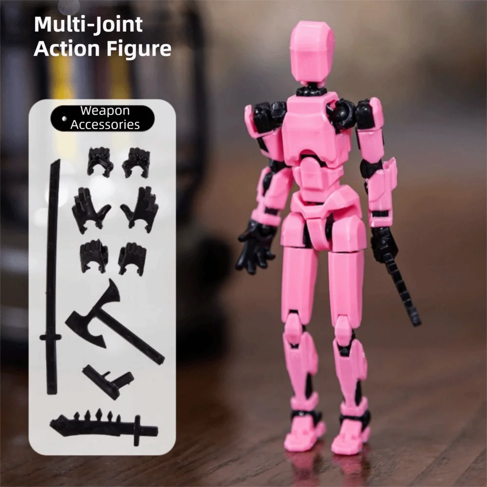 Poseable Model Multi-Jointed Robot Handheld Transformation Robot 3D Printed Mannequin Multi Joint Mobile Movable Novelty
