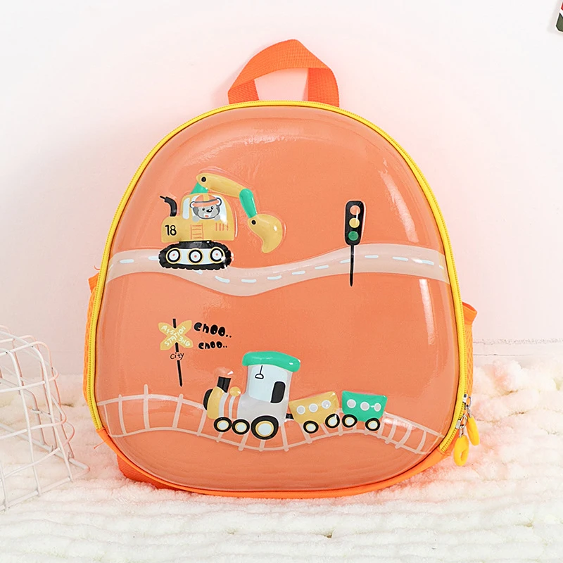 Children School Bags Cartoon Rainbow Horse Print Anti-lost Eggshell Backpacks Adjustable Toddler Boy Girl Kindergarten Schoolbag