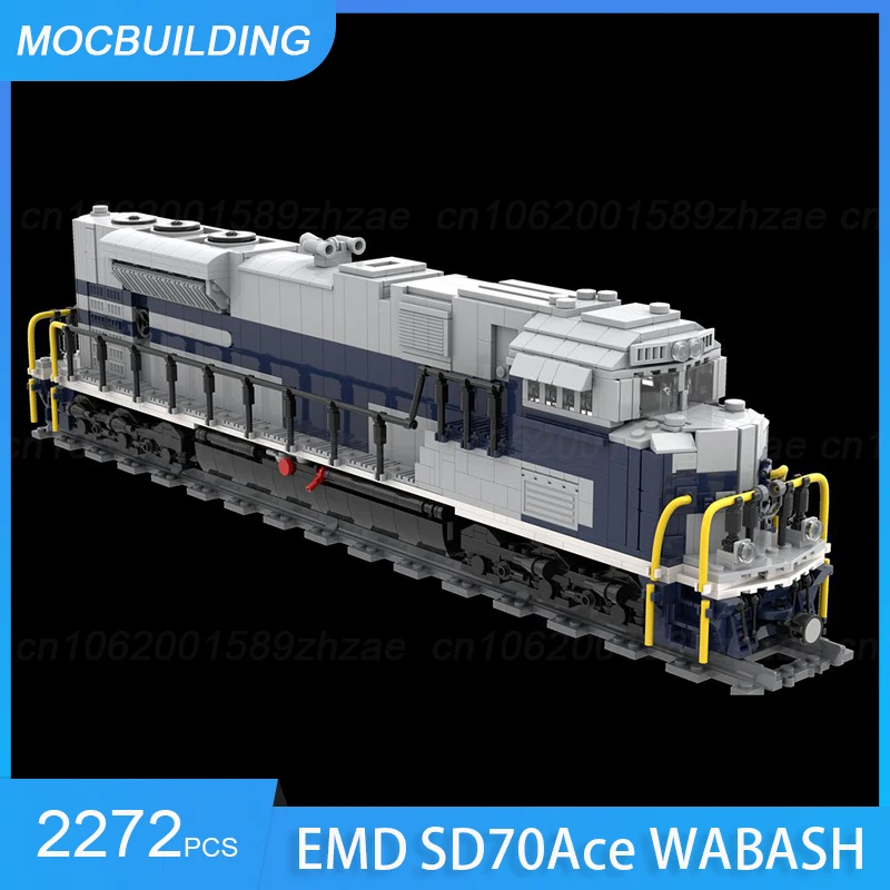 

MOC Building BlocksEMD SD70Ace WABASH Train Model DIY Assemble Bricks Transportation Collection Creative Xmas Toys Gifts 2272PCS